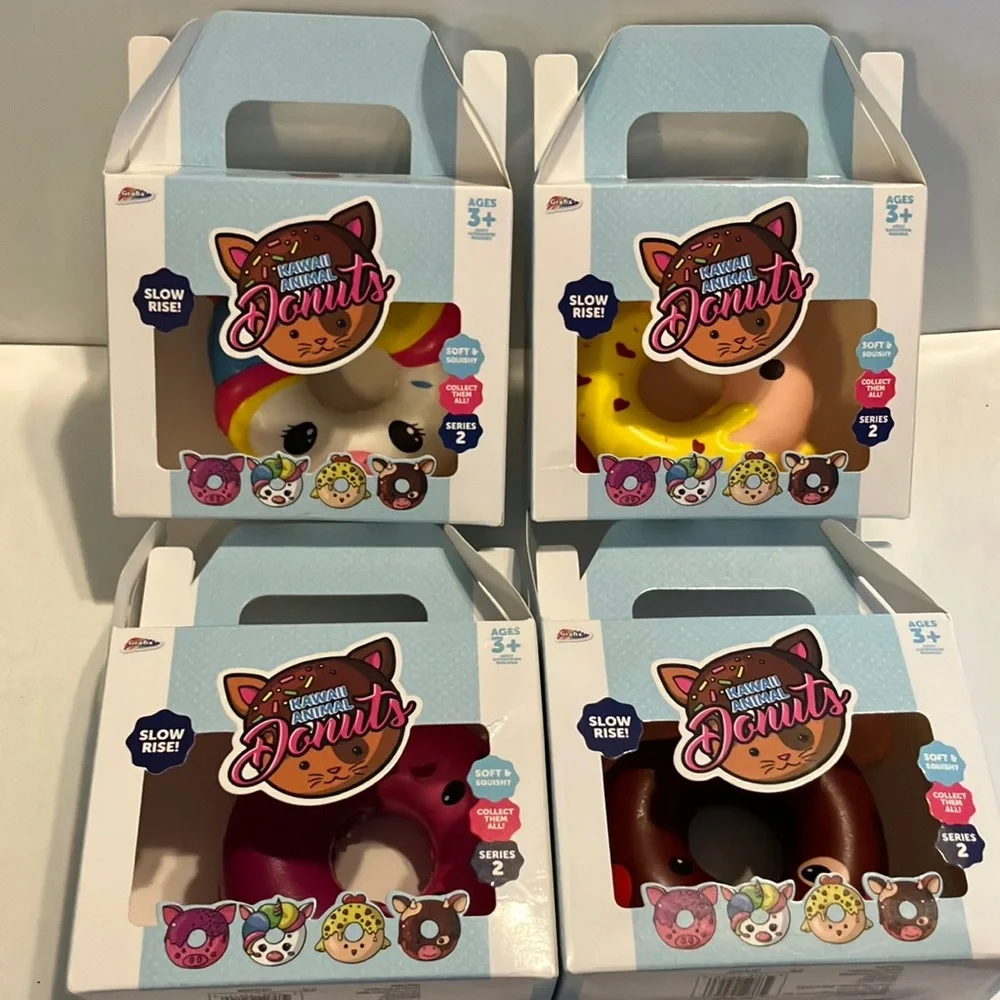 Animal Donuts Slow Rise Squishy Sensory Toys Full Set Series 2